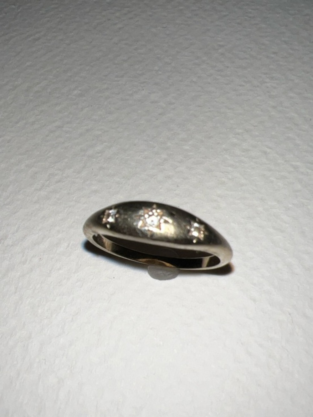 Gold Vermeil sterling silver starburst ring